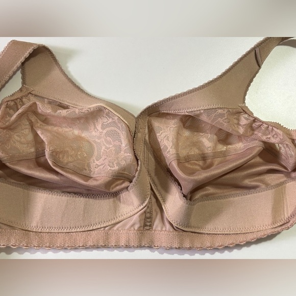 Glamorise Blush Nude MagicLift Original Support Full Coverage Wireless Bra 38G - Picture 6 of 9
